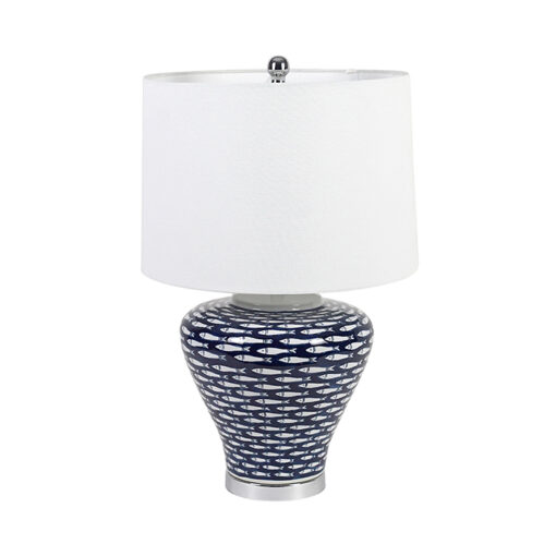 Pure Home Navy/white fish lamp